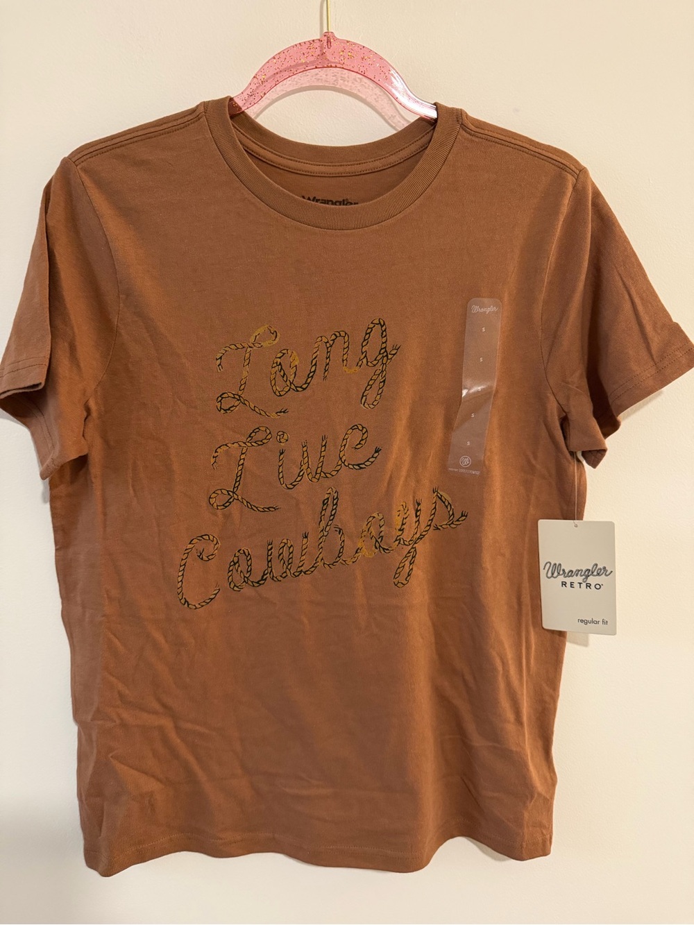 *NWT* Wrangler Brown 'Long Live Cowboys' Graphic Tee